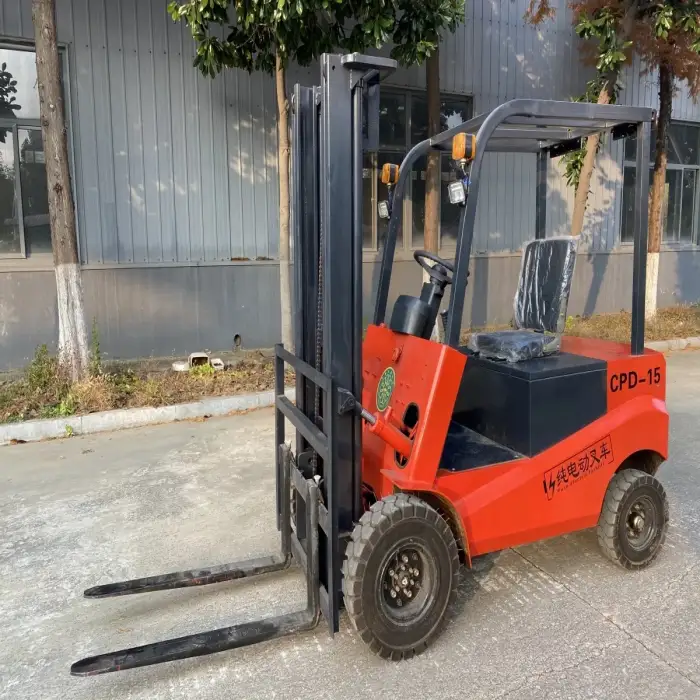 Full electric forklift 1000kg 1500kg 2000kg lifting height 1.5meters mini electric stacker forklift