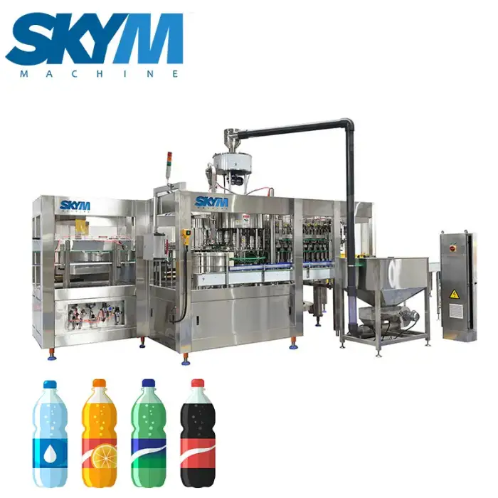 Rotary Type Soda Water Bottling Filling Machine Carbonated Drink Filling Equipment