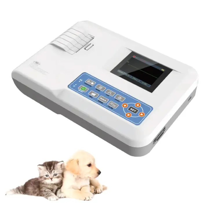 Full Digital Portable Veterinary Handheld Electrocardiography ECG Machine for Animals