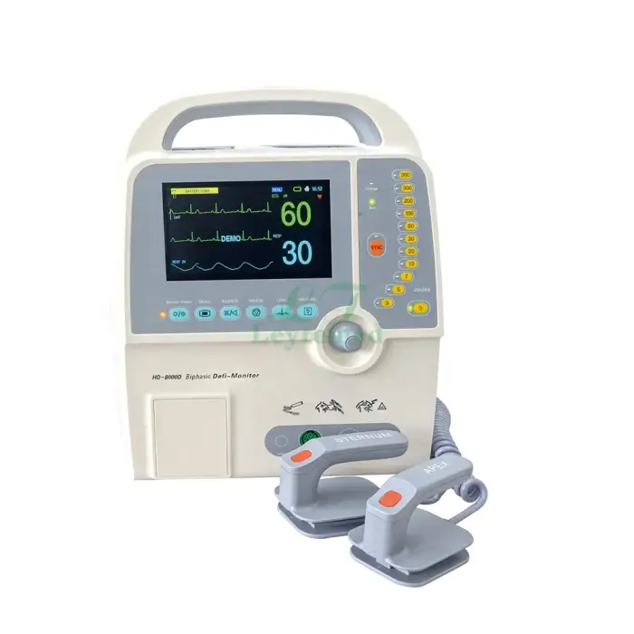 LTSD01 Clinical Machine Adult or Pediatric Ambulance Manual Heart Rate ECG Biphasic Portable Defibrillator