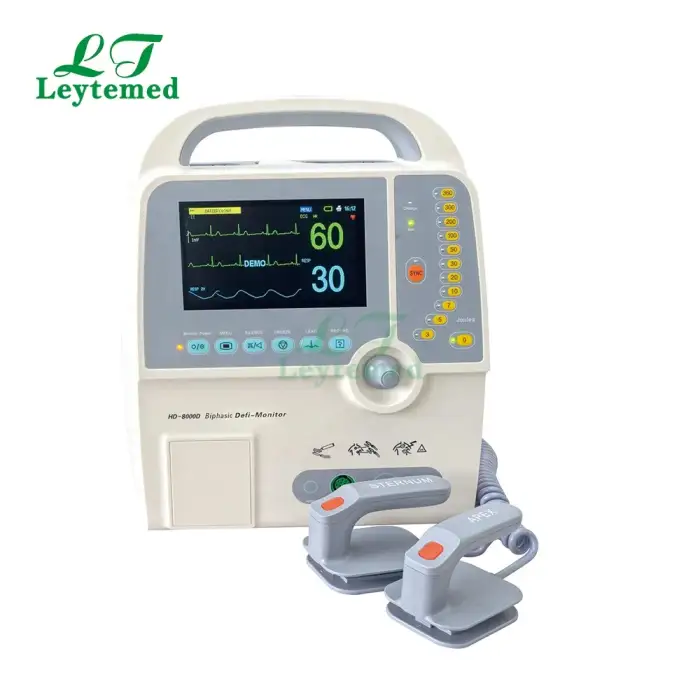 LTSD01 Clinical Machine Adult or Pediatric Ambulance Manual Heart Rate ECG Biphasic Portable Defibrillator