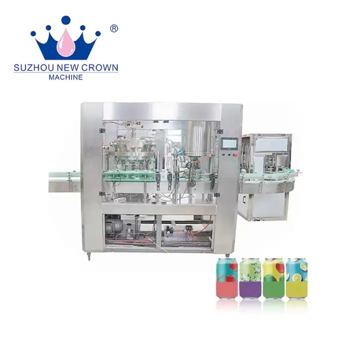 Electric DCGF soda juice filling machine for cans