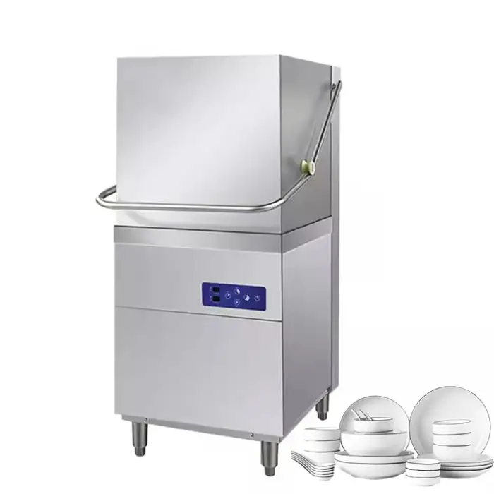 Commercial Automatic Uncovering Dishwasher Kitchen Machine for Efficient Dish Cleaning