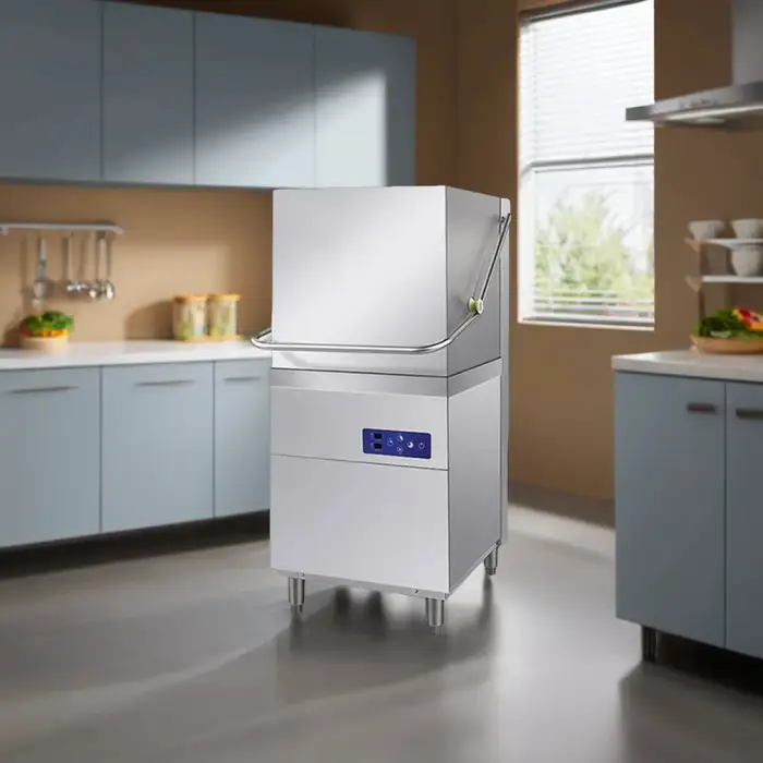 Commercial Automatic Uncovering Dishwasher Kitchen Machine for Efficient Dish Cleaning