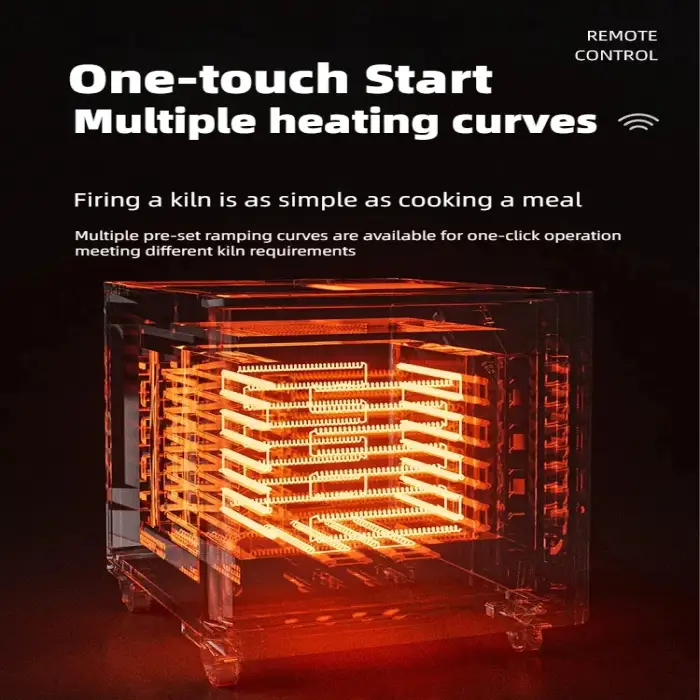 One click firing Creation Space Electric smart oven rotary kiln furnace