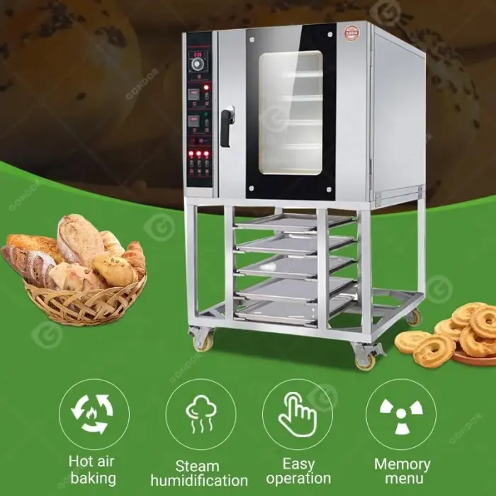 Commercial Convection Water Clean Bread Cheapest Pastry Oven Modular with Digital Contrils for Pastry