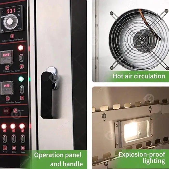 Commercial Convection Water Clean Bread Cheapest Pastry Oven Modular with Digital Contrils for Pastry