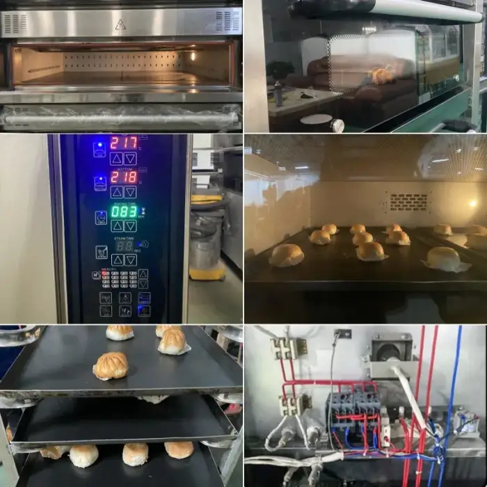 Commercial 1-4 Deck 1-20 Trays Electric Gas Baking Deck Oven One Double Deck Electric Cake Bakery Oven