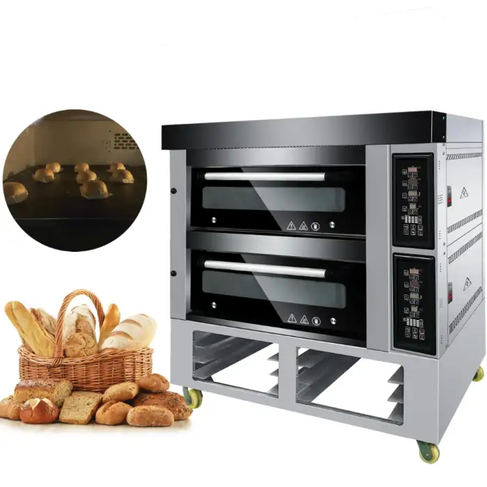 1 Deck 2 Deck Commercial Bakery Baking Oven Machine Home Use and Hotels Electric Gas Bread Making Bakery Deck Oven