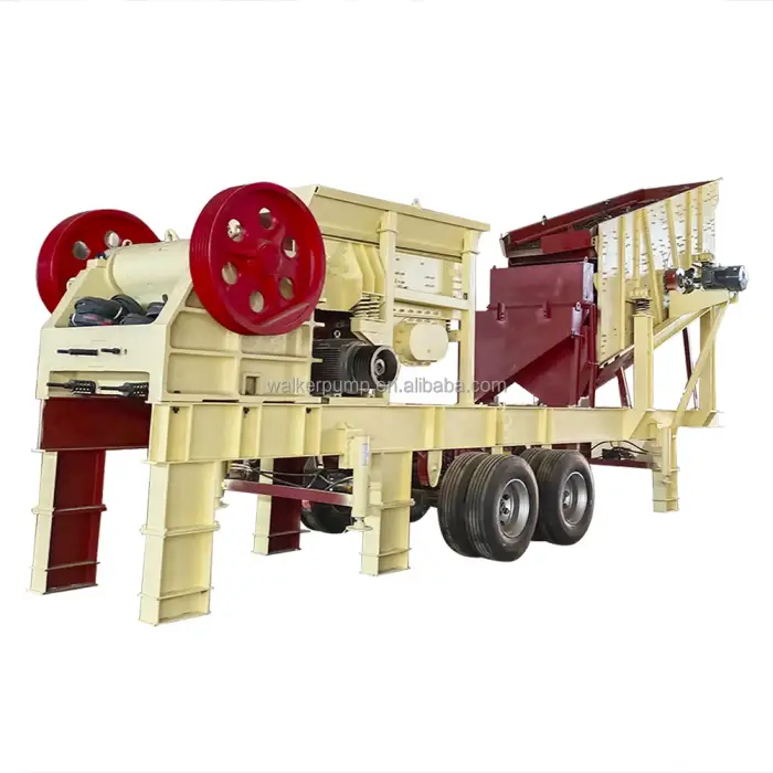 Mining Quarry Gravel Limestone Rock Sandstone Mobile Stone Crushing Screening Plant