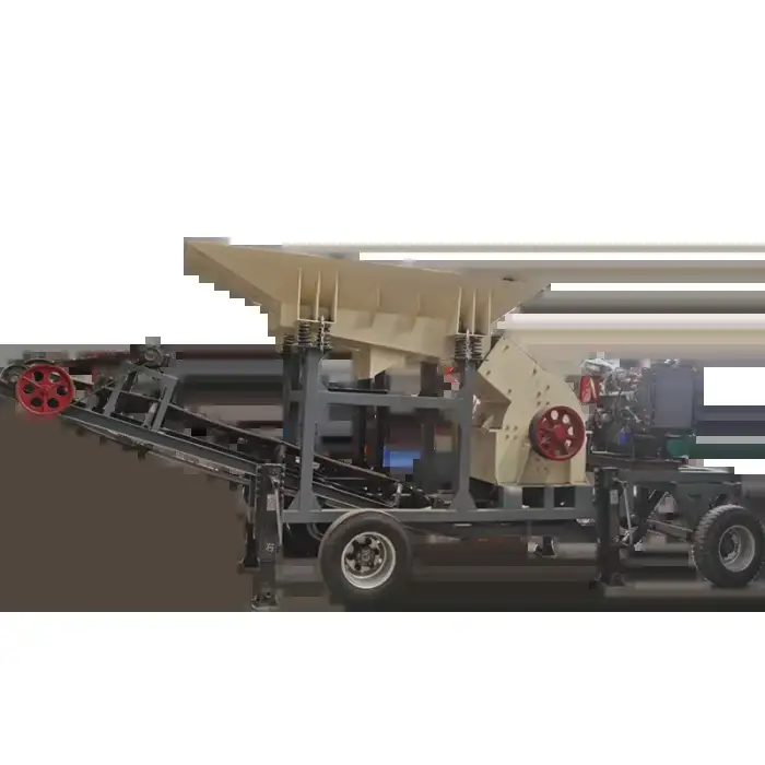 stones hard crushing mobile gravel quarry small rock machine hammer mini stone crusher for the stone