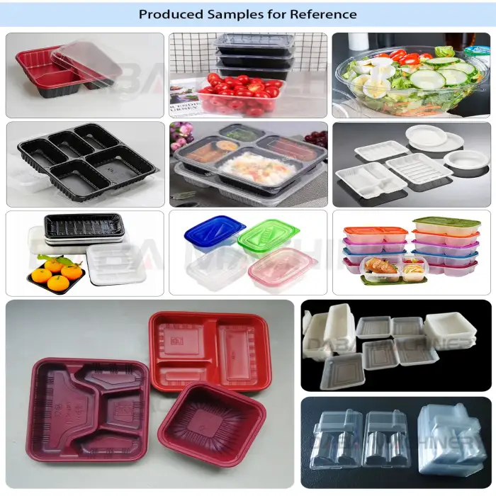 DB-72,85 plastic thermoforming pp take away fast food box container making machine