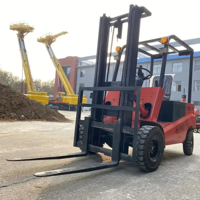 3 Ton Four-Wheel Electric Forklift with Big Tires and CE