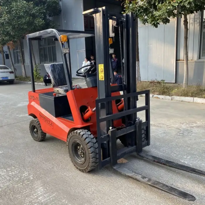 3 Ton Four-Wheel Electric Forklift with Big Tires and CE