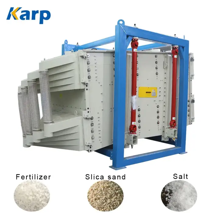 Large Capacity Vibrating Sifter Square Tumbler Screen Sieving Machine For Screening Silica Sand Frac Sand