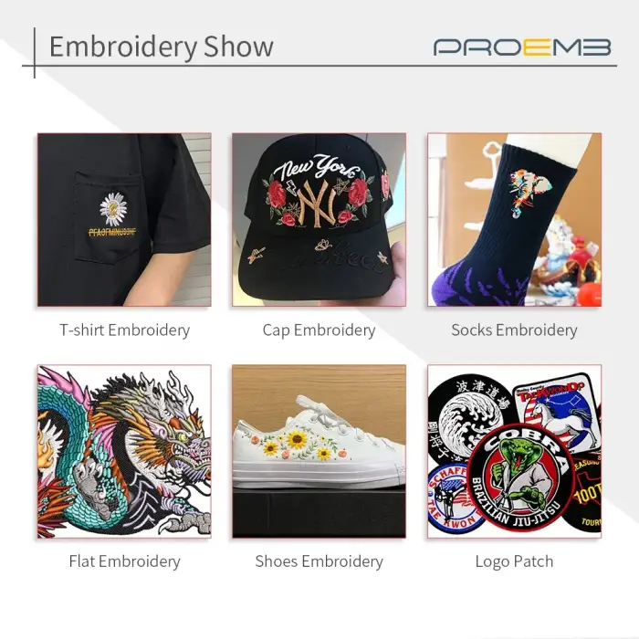 PROEMB professional  high speed 1200rpm 12 needle sewing Cap embroidery machine Computerized 2 head embroidery machine