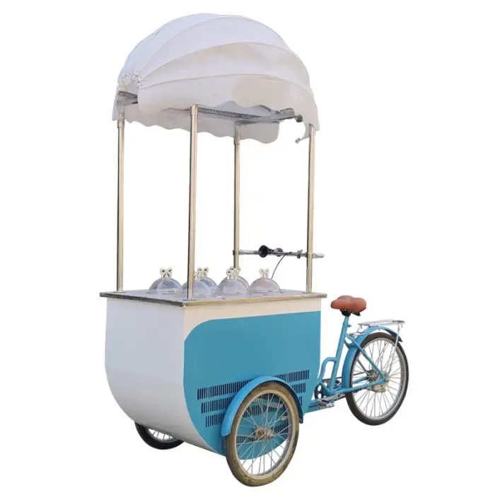 Commercial Outdoor Trolley Food Cart push carts for ice cream