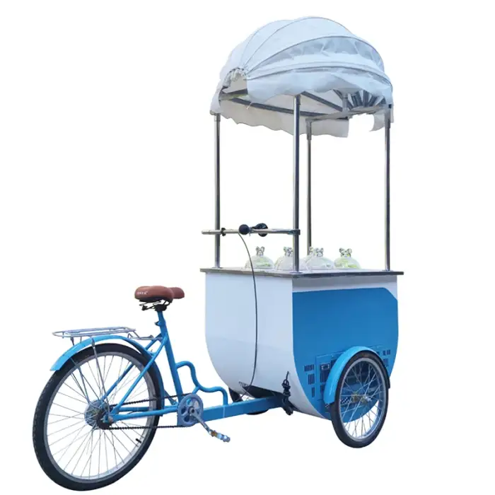 Commercial Outdoor Trolley Food Cart push carts for ice cream