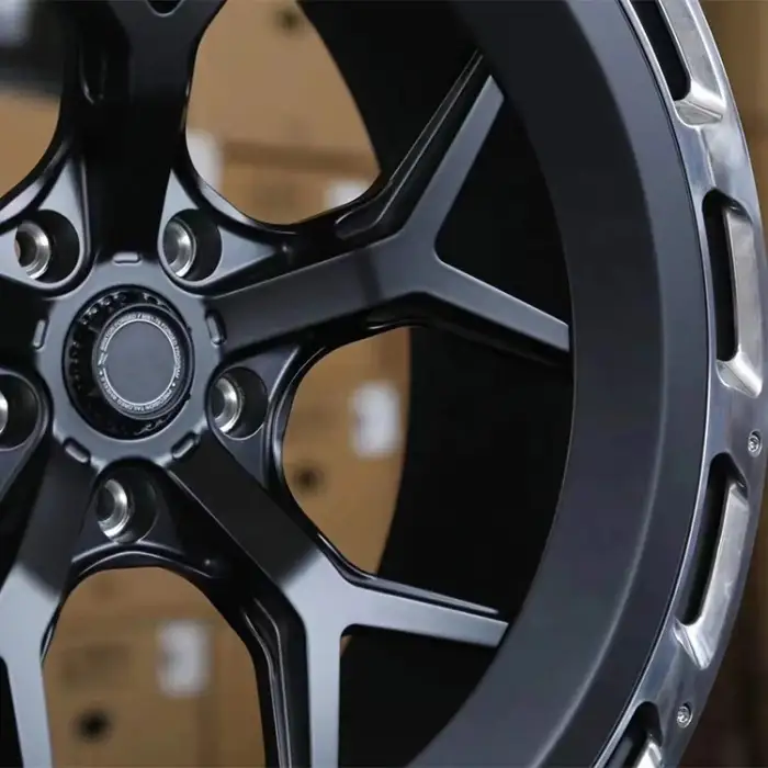 Polished with carbon fibre wheels blade spoke design forged rims in passenger car wheels