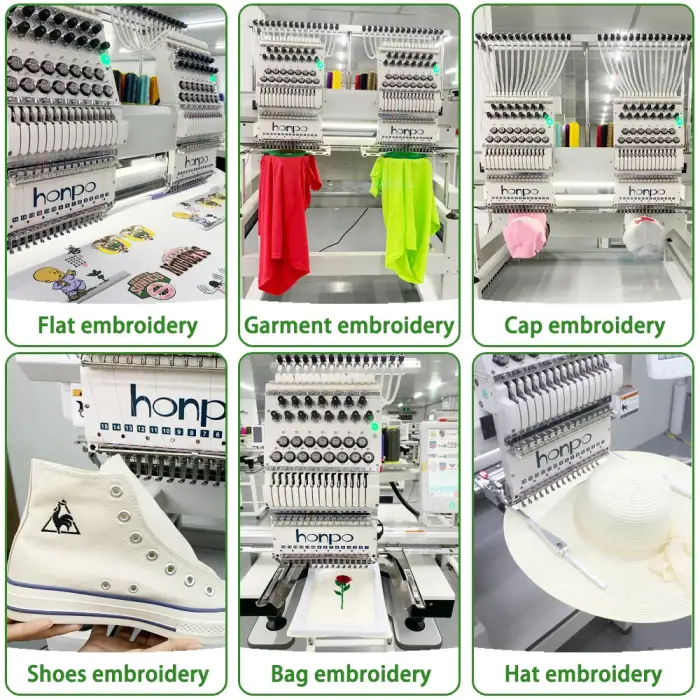 Hat Embroidery Machine Computerized Multi needle Four Heads Brother Embroidery Machines