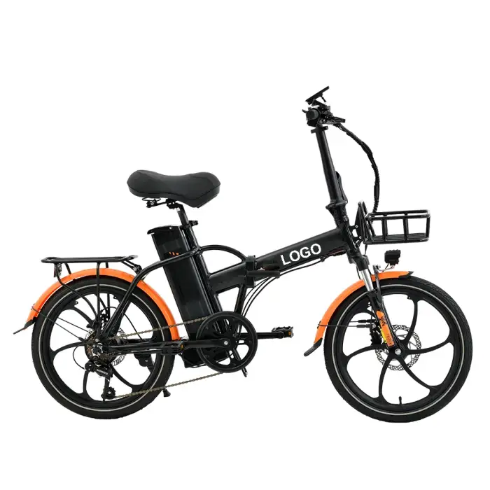 20-Inch Fat Tire E-Bike: 500W Foldable Mini Electric Bike with Rear Rack