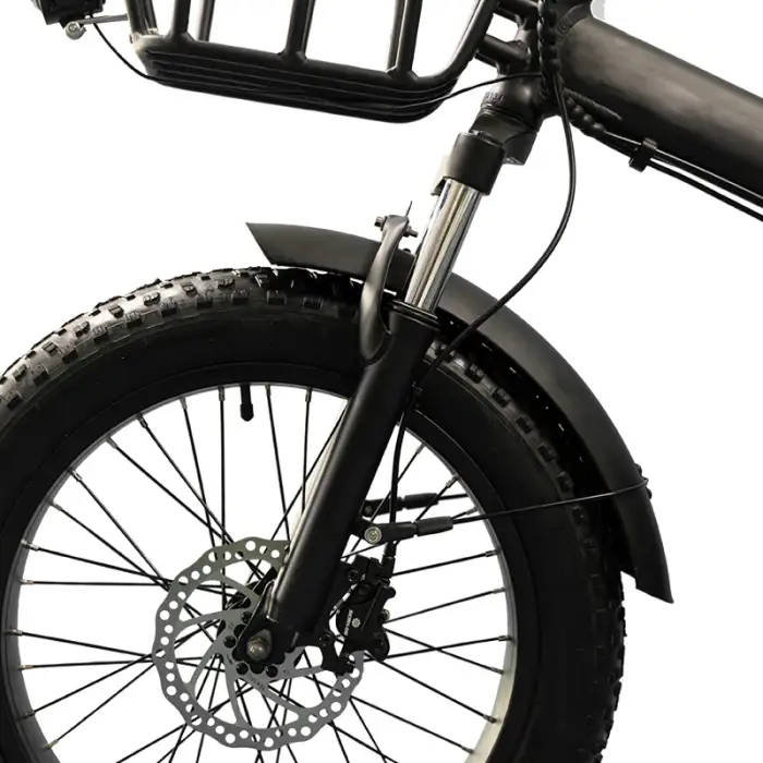 20-Inch Fat Tire E-Bike: 500W Foldable Mini Electric Bike with Rear Rack