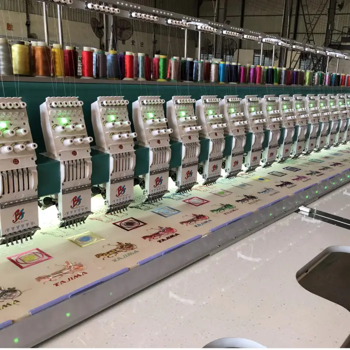 1200RPM high speed 18 heads computerized tajima embroidery machine rice