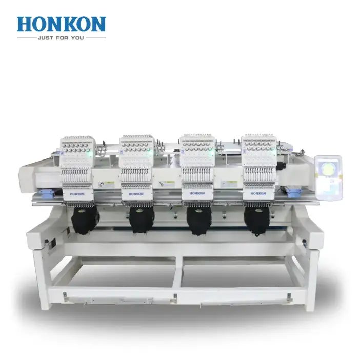 HK-1204 Multiple head four-4 heads automatic embroidery machine direct-drive high speed ultra-modern control system