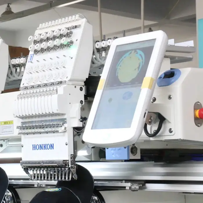 HK-1204 Multiple head four-4 heads automatic embroidery machine direct-drive high speed ultra-modern control system