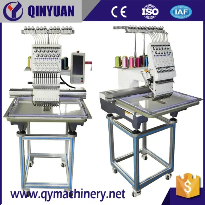 Single head embroidery machine with beads device