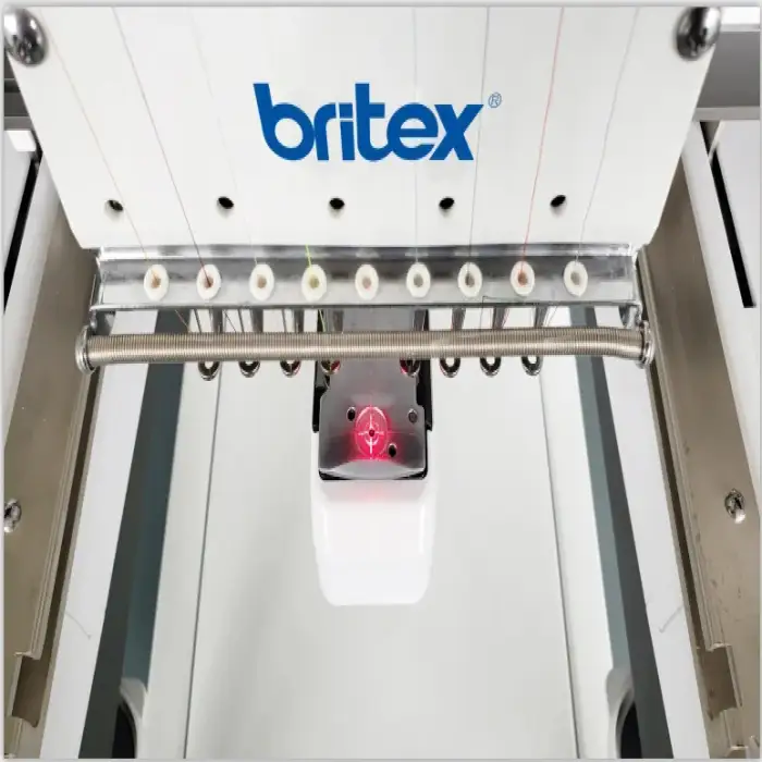 BR-1203 3 Heads 12 Needles Computerized  Flat Embroidery Machine , Cap Embroidery Machine Britex 450x400mm