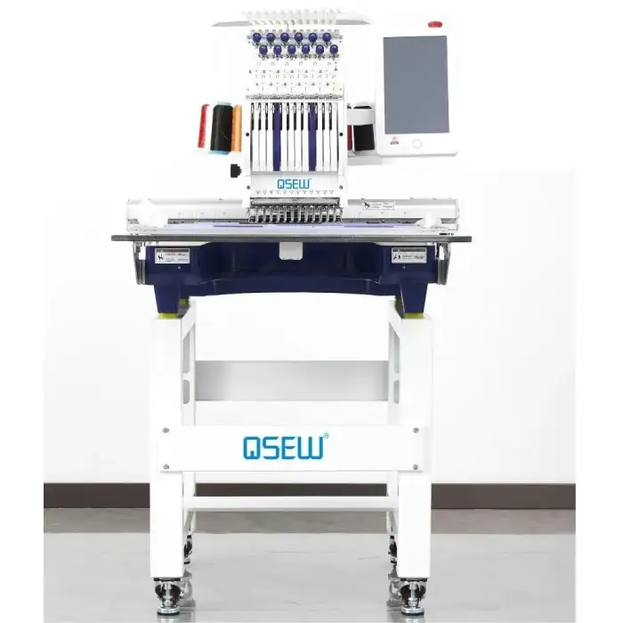 QS-1201M Single Head Computerized Embroidery Machine Computer for T shirt logo label brother embroidery machine