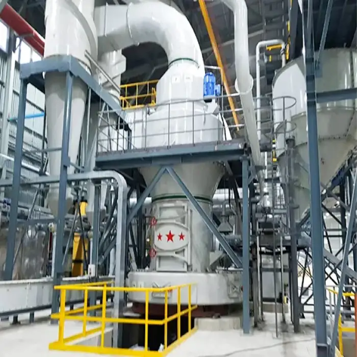 HGM grinding mill with roller assembly and hanging cage separator