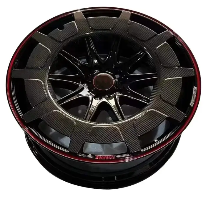 JZ OEM Rocket Carbon Fiber Wheels 21 22 23 24 Inch Forged Rims Black CNC Machining Alloy Customizable Mesh Design