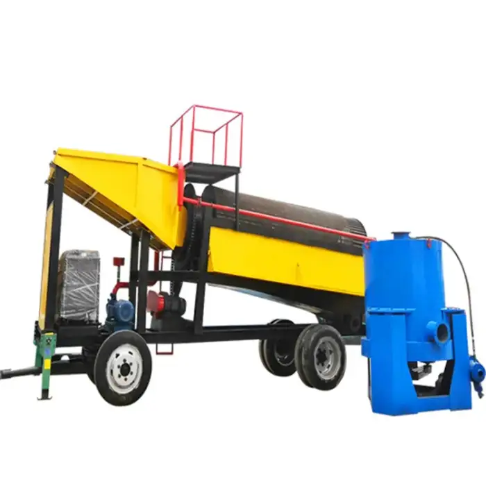 High Efficiency Type Portable Mini Alluvial Sand Gold Washing Plant