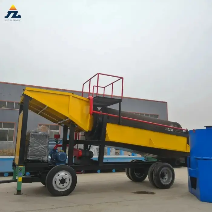 High Efficiency New Type Portable Mini Alluvial Sand Gold Washing Plant For Sale