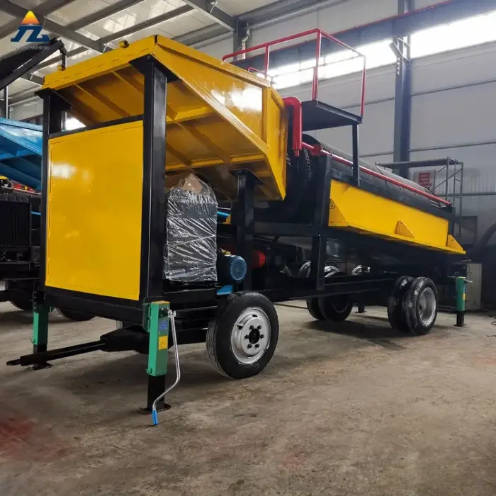 High Efficiency New Type Portable Mini Alluvial Sand Gold Washing Plant For Sale