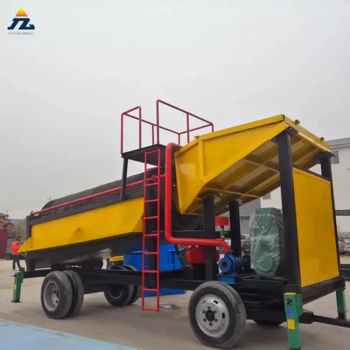 High Efficiency Type Portable Mini Alluvial Sand Gold Washing Plant