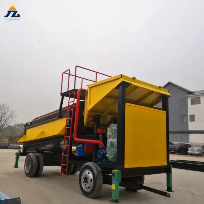 Mobile China Gold Recovery Equipment Gold Sand Separator River Gold Panning Plant For Sale