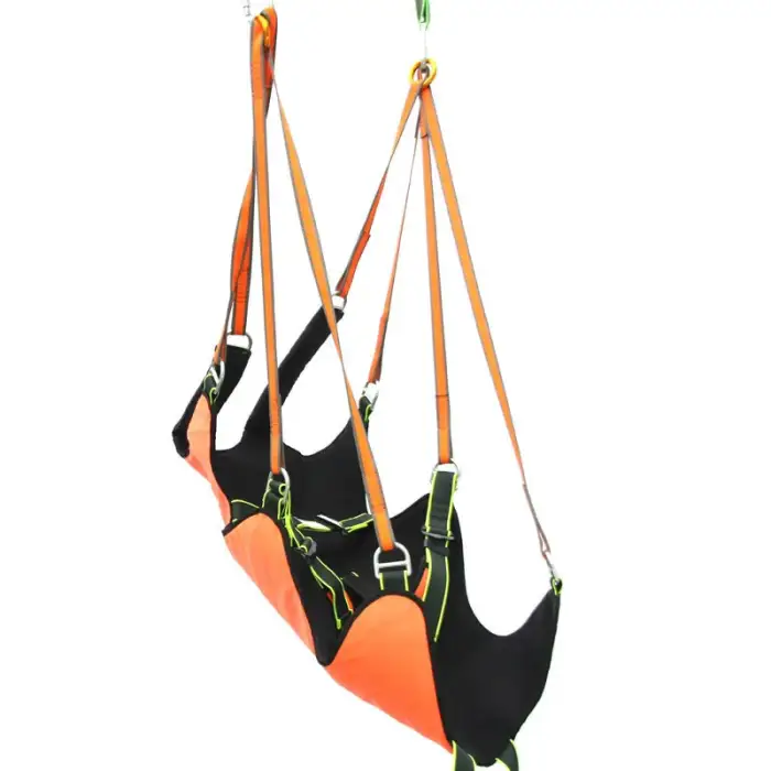 Safety climbing harness Quality assurance black or orange or blue zip line harness