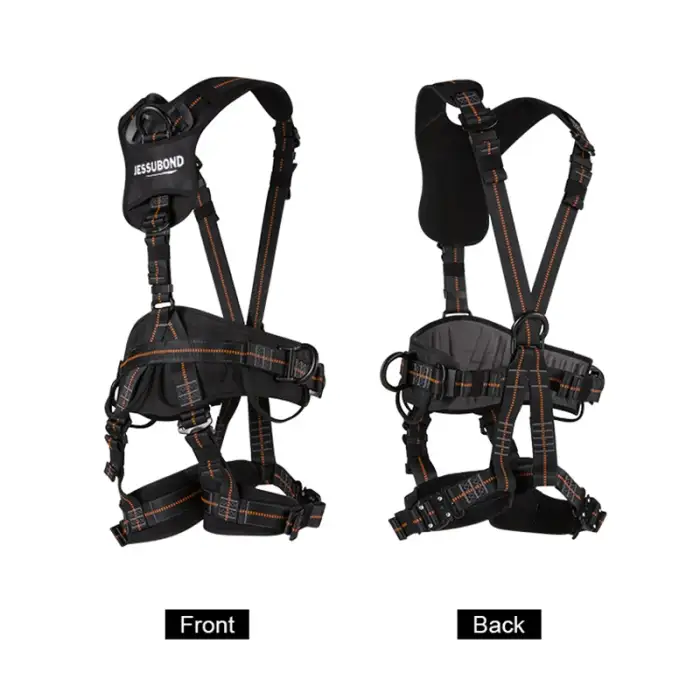 Jessubond High Quality Full Body Safety Harness  Safety Rope Construction Lineman Safety Belt For Electric Construction