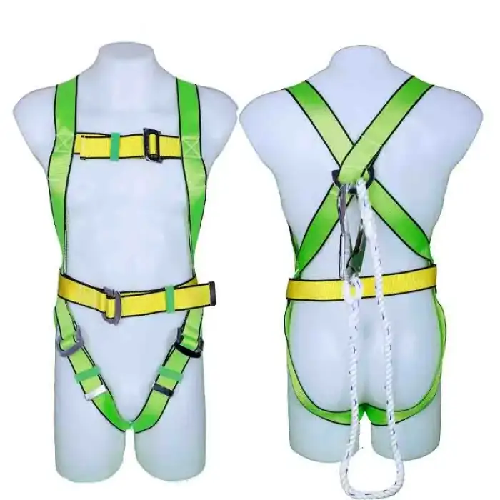 Hot selling Polyester safety helmet harness for Roof Work safety belt Full body harness