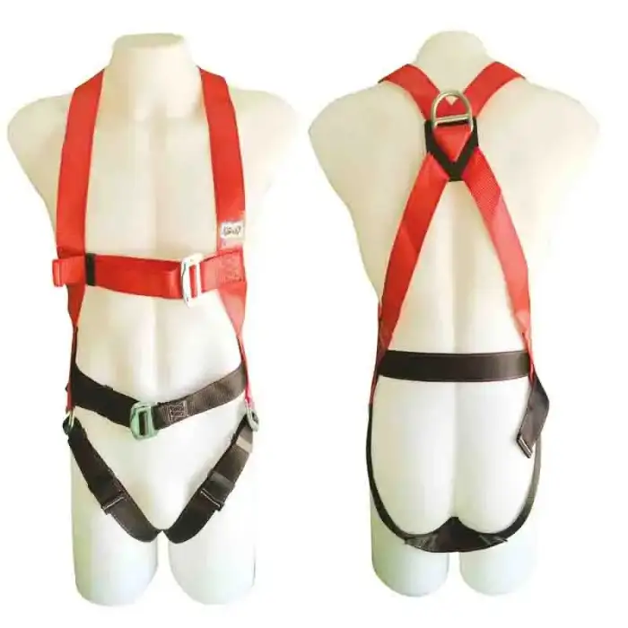 Hot selling Polyester safety helmet harness for Roof Work safety belt Full body harness