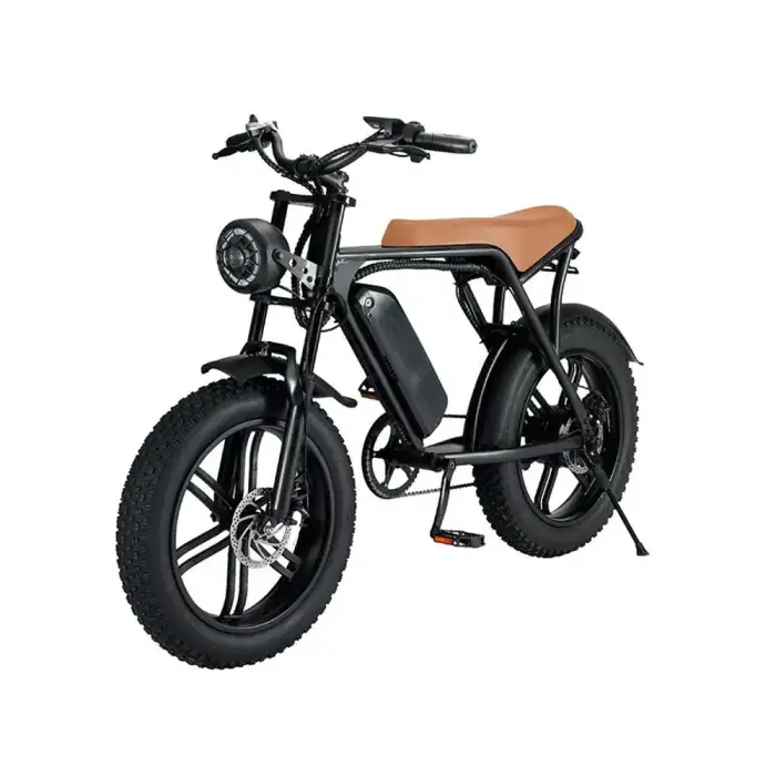 Leisure Mountain E-Bike: 7-Speed, 20-Inch Fat Tire Off-Road E-Bike