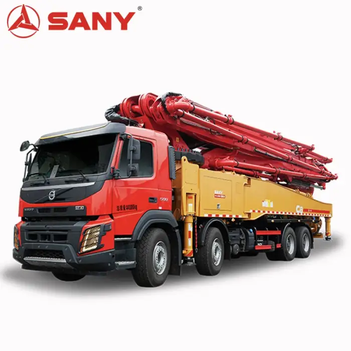 Sany Flexible Working Posture Large Slabs 49M Concrete Truck And Pump For Swimming Pools