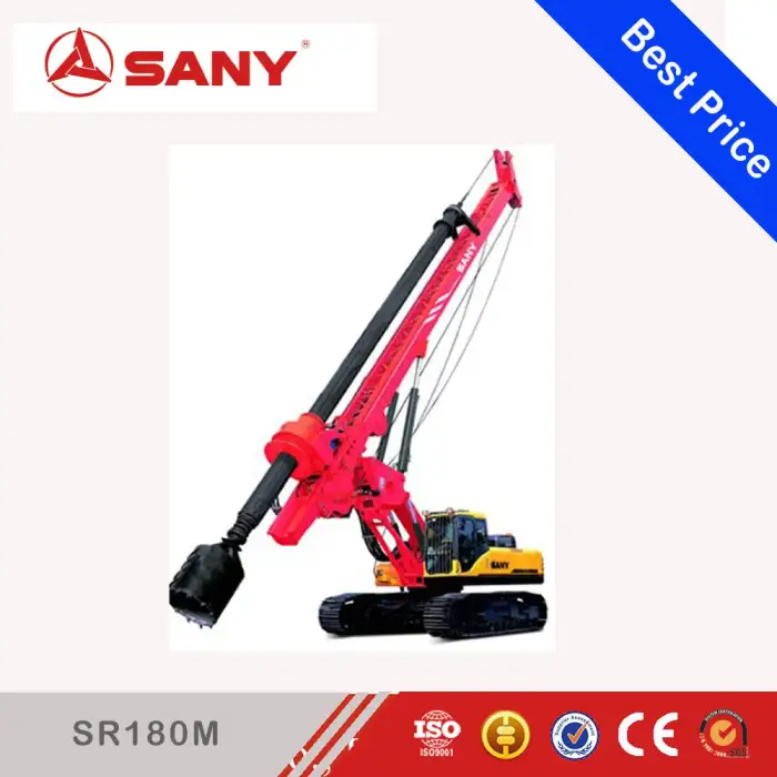 High Reliability SANY Rotary Drilling Rig SR180M Drilling Rig Machine For Excavator Drilling Rig