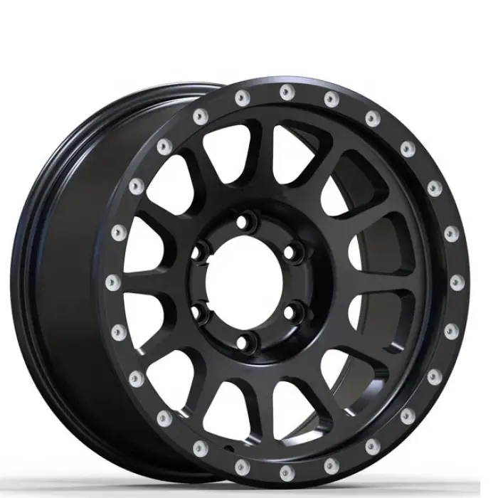 offroad wheels 5x139.7 6x127~150 6x135~150 black alloy wheel car 4x4 rims 6 5 holes 17 inch