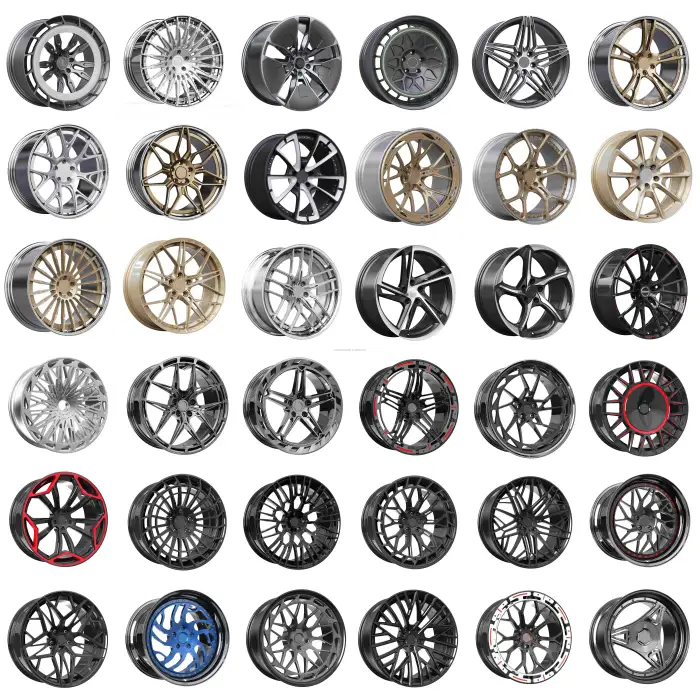 staggered alloy wheel for passenger cars size 14" 15" 16" rim 4x100 5x100 4x114.3 5x114.3