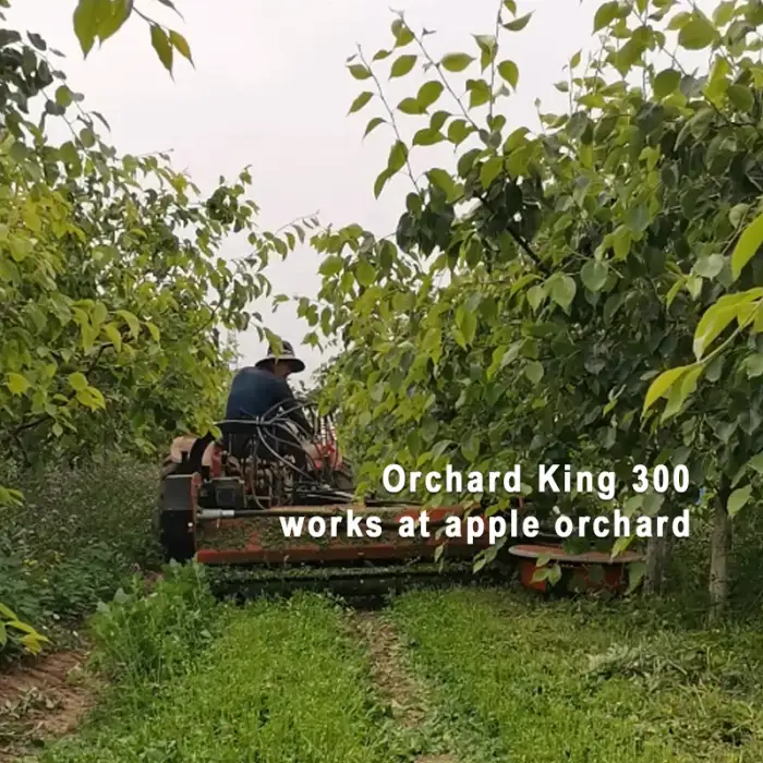 towing behind machine equipment for vineyard orchard lawn flail mowers with hydraulic side-shift Orchard King 300B