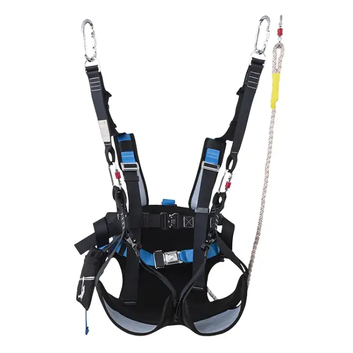 High quality ziplining seat style harness